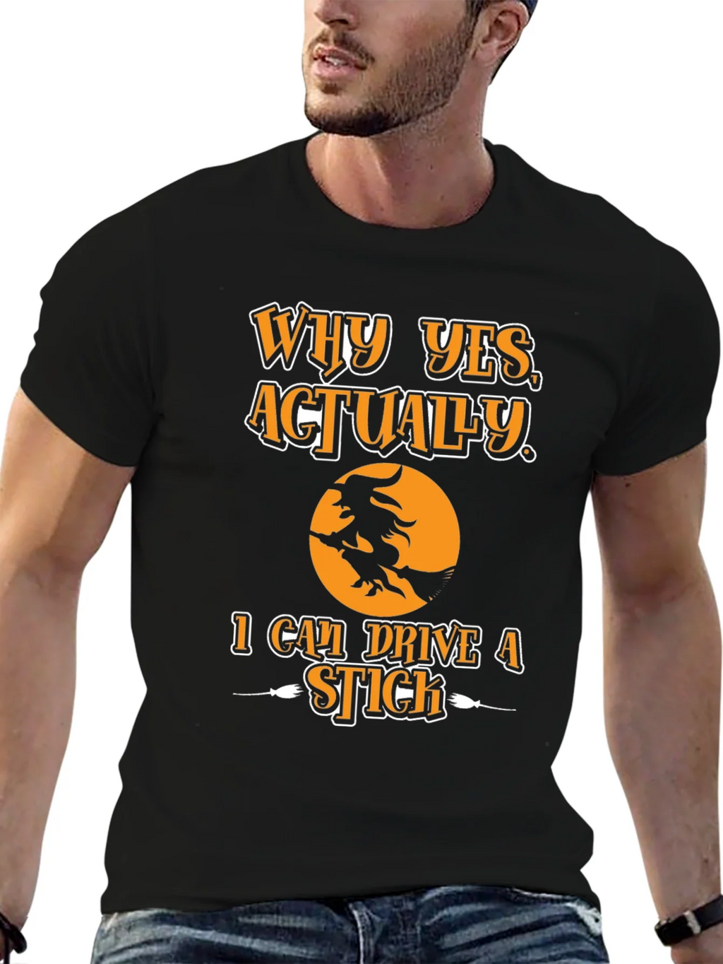 Witch Ride Halloween T-Shirt - I Can Drive A Stick Tee product image 6