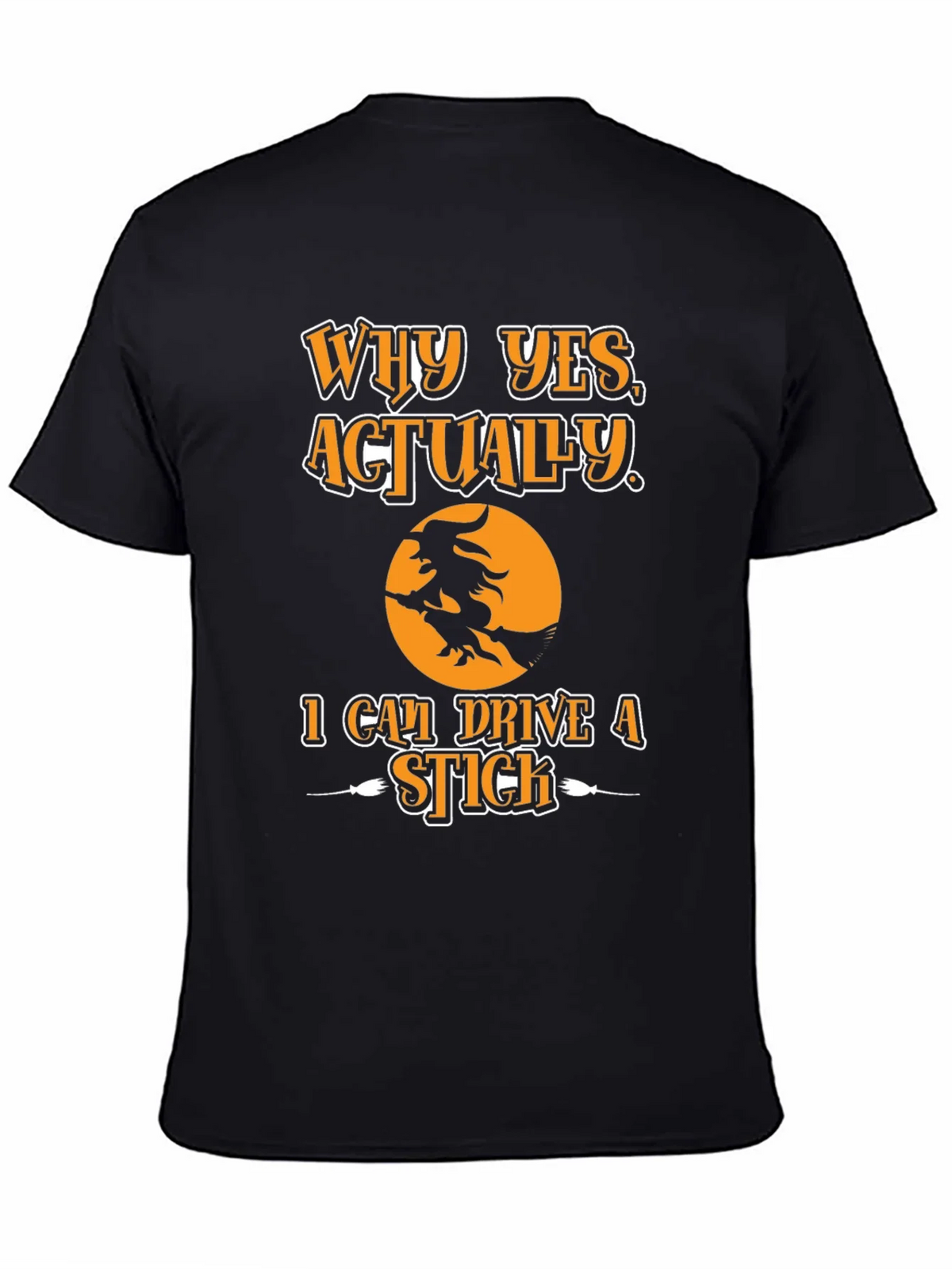 Witch Ride Halloween T-Shirt - I Can Drive A Stick Tee product image 4