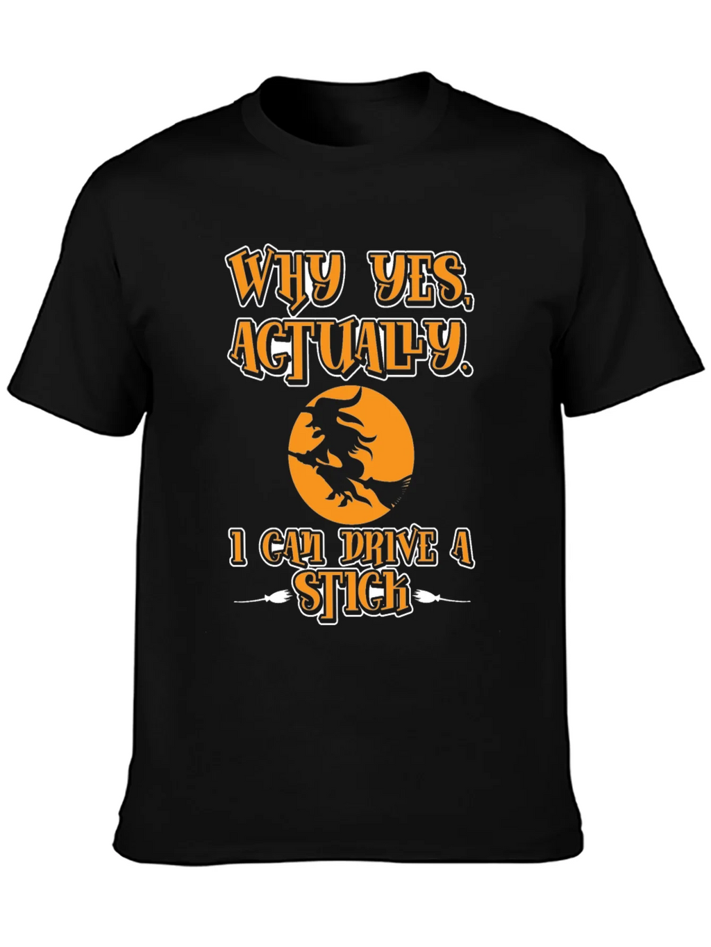 Witch Ride Halloween T-Shirt - I Can Drive A Stick Tee product image 3