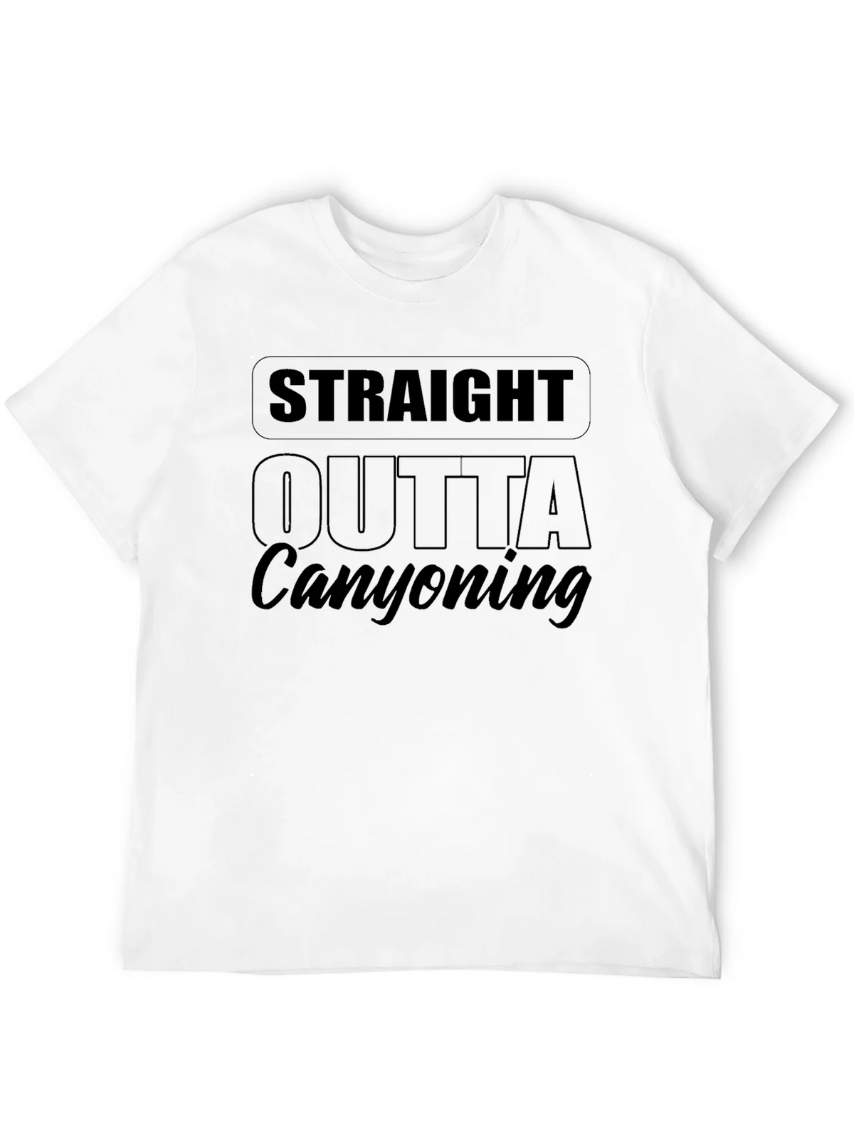 Straight Outta Canyoning Black T-Shirt product image 11
