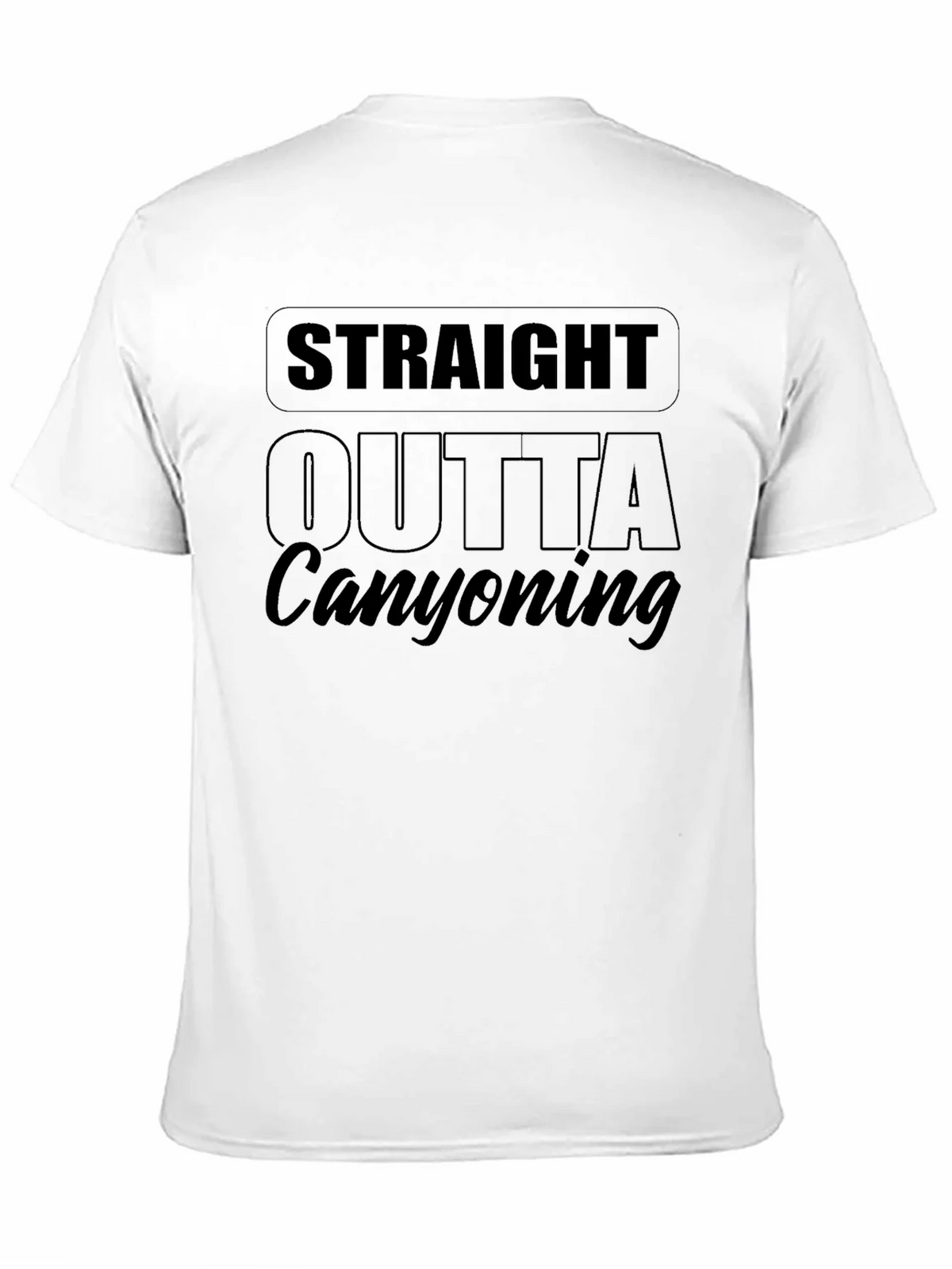Straight Outta Canyoning Black T-Shirt product image 10
