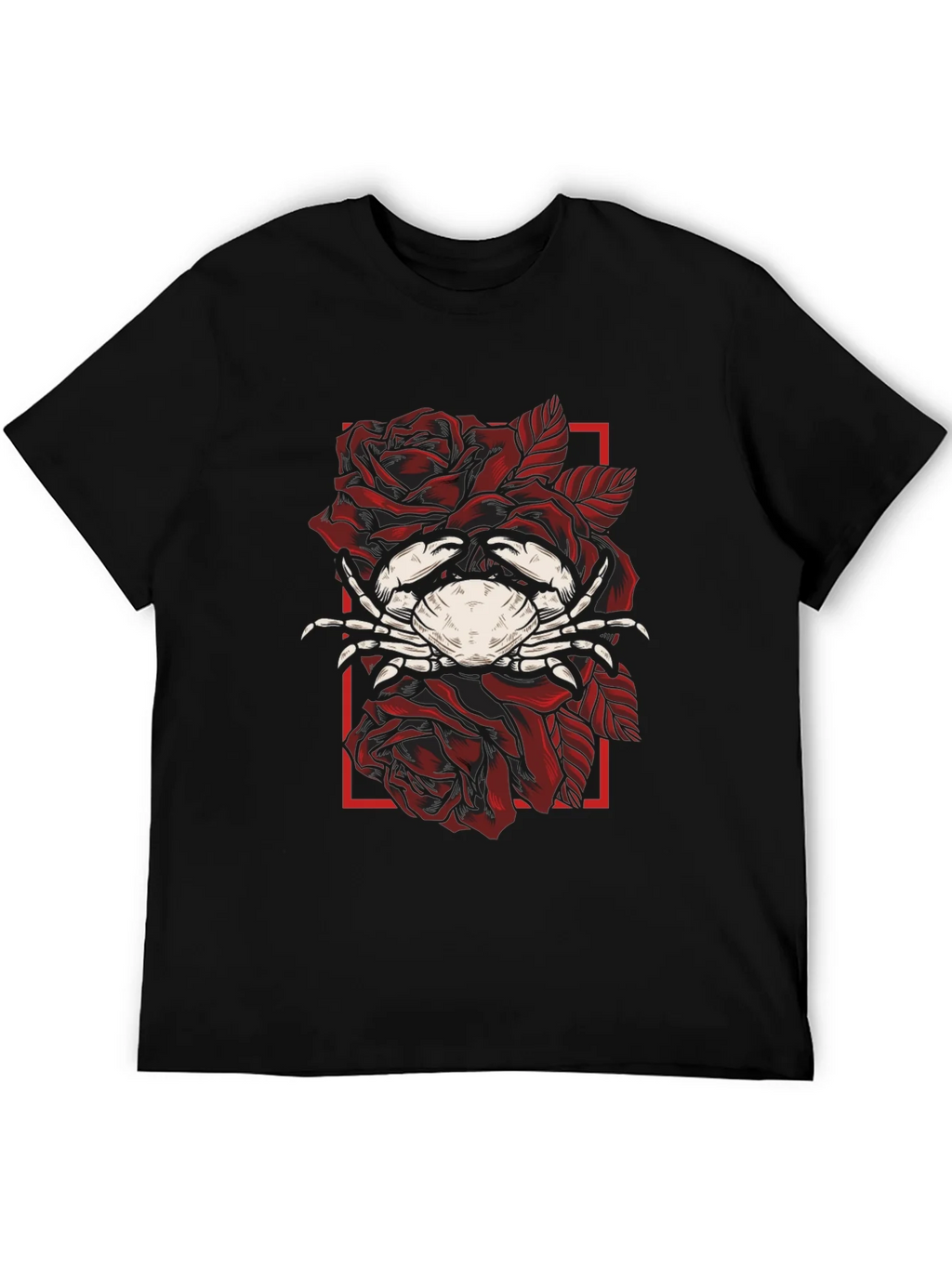 Crab & Roses Graphic Tee - Mens Black T-Shirt product image 5