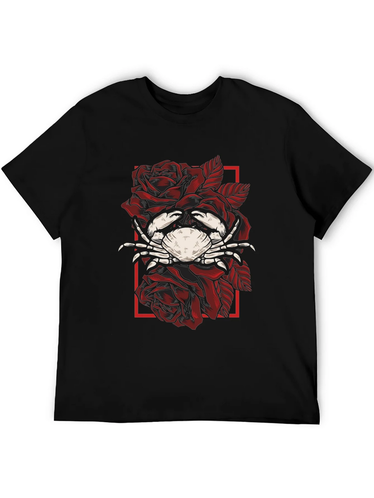 Crab & Roses Graphic Tee - Mens Black T-Shirt product image 5