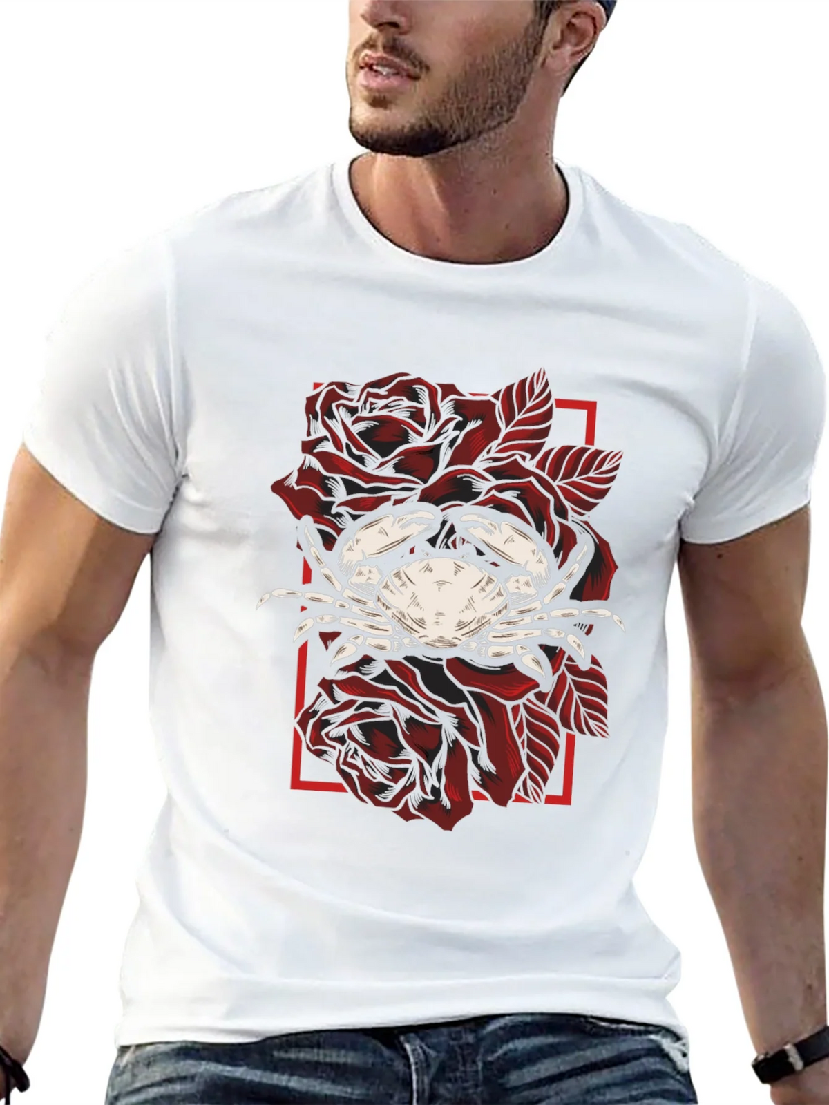 Crab & Roses Graphic Tee - Mens Black T-Shirt product image 12