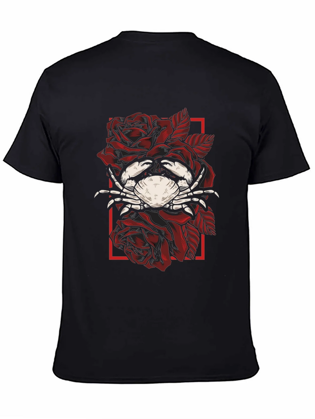 Crab & Roses Graphic Tee - Mens Black T-Shirt product image 4