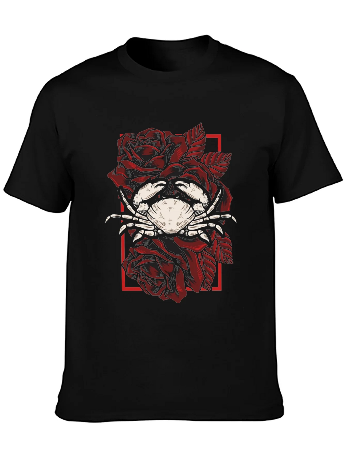 Crab & Roses Graphic Tee - Mens Black T-Shirt product image 3