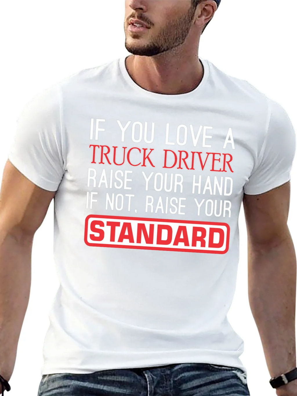 Truck Driver Love Funny Graphic T-Shirt product image 12