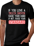 Truck Driver Love Funny Graphic T-Shirt product image 1