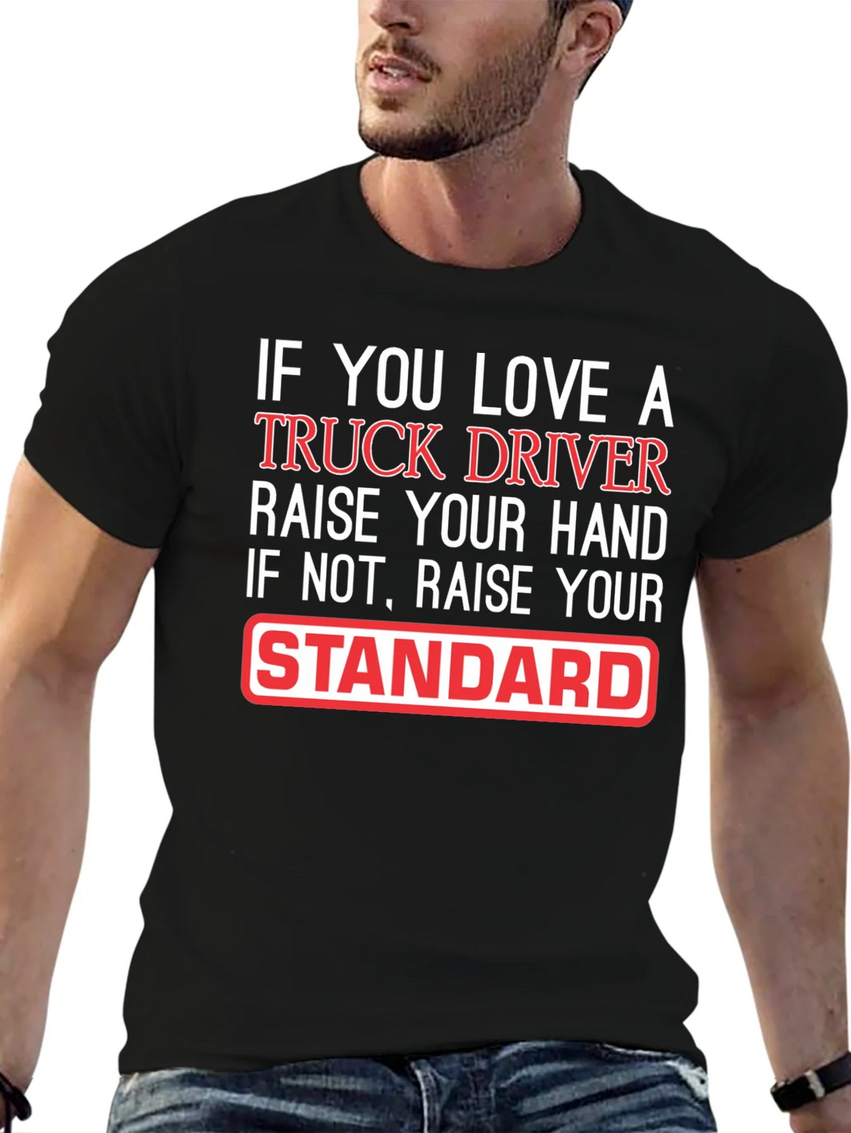 Truck Driver Love Funny Graphic T-Shirt product image 6