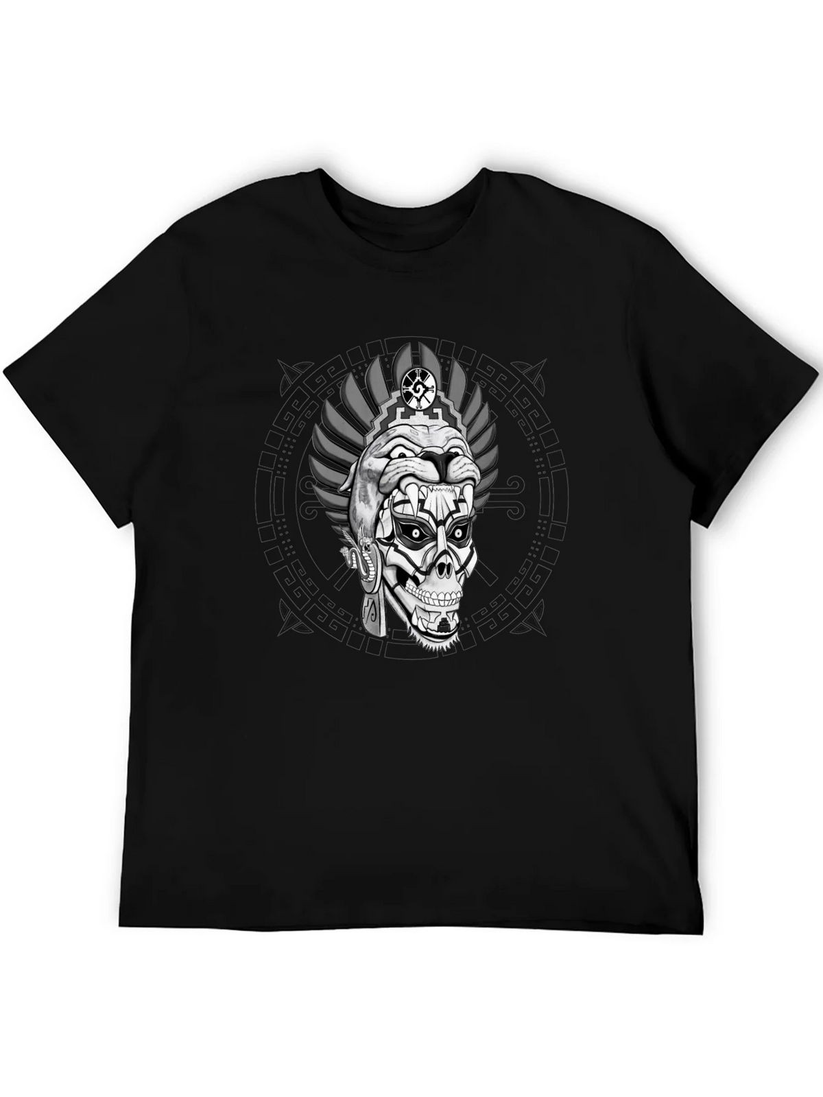 Aztec Skull Graphic Print T-Shirt product image 5