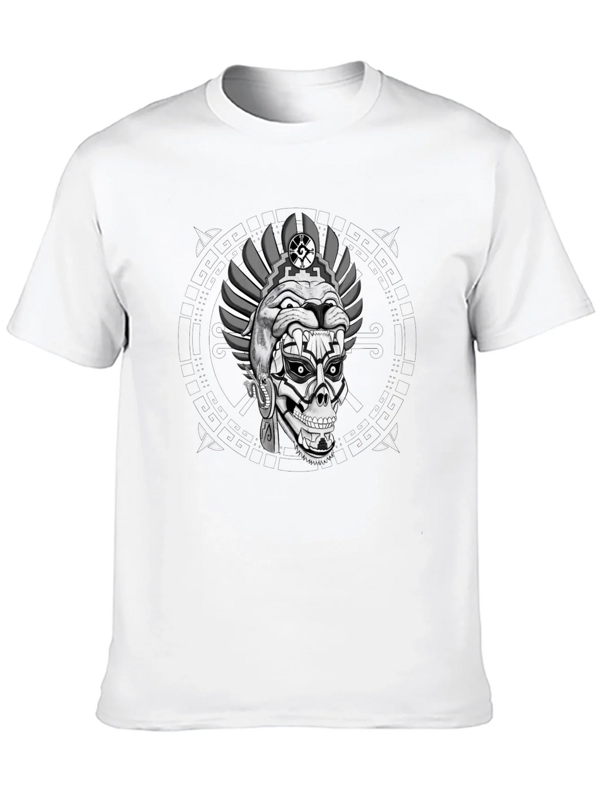 Aztec Skull Graphic Print T-Shirt product image 9