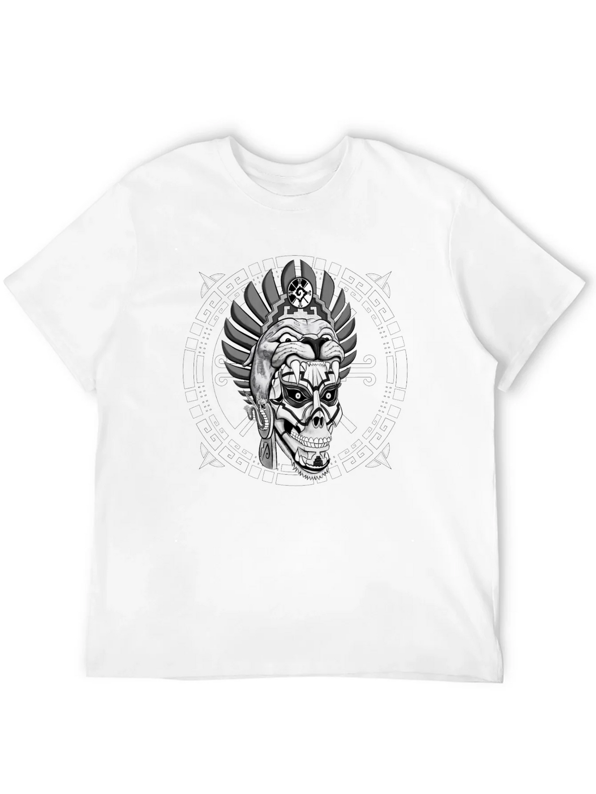 Aztec Skull Graphic Print T-Shirt product image 11