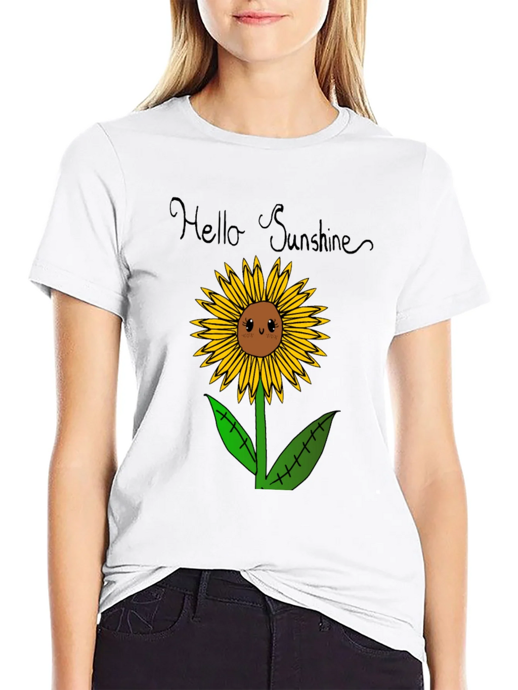 Hello Sunshine Sunflower Graphic Tee product image 8