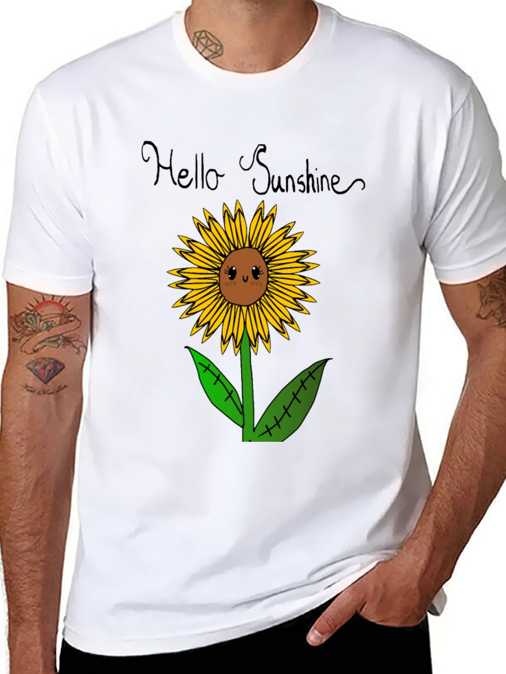 Hello Sunshine Sunflower Graphic Tee product image 7