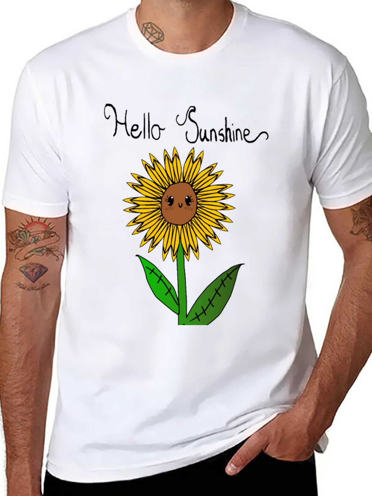 Hello Sunshine Sunflower Graphic Tee product image 7