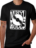 Vinyl Rules T-Shirt - Retro Music Lover Tee product image 1
