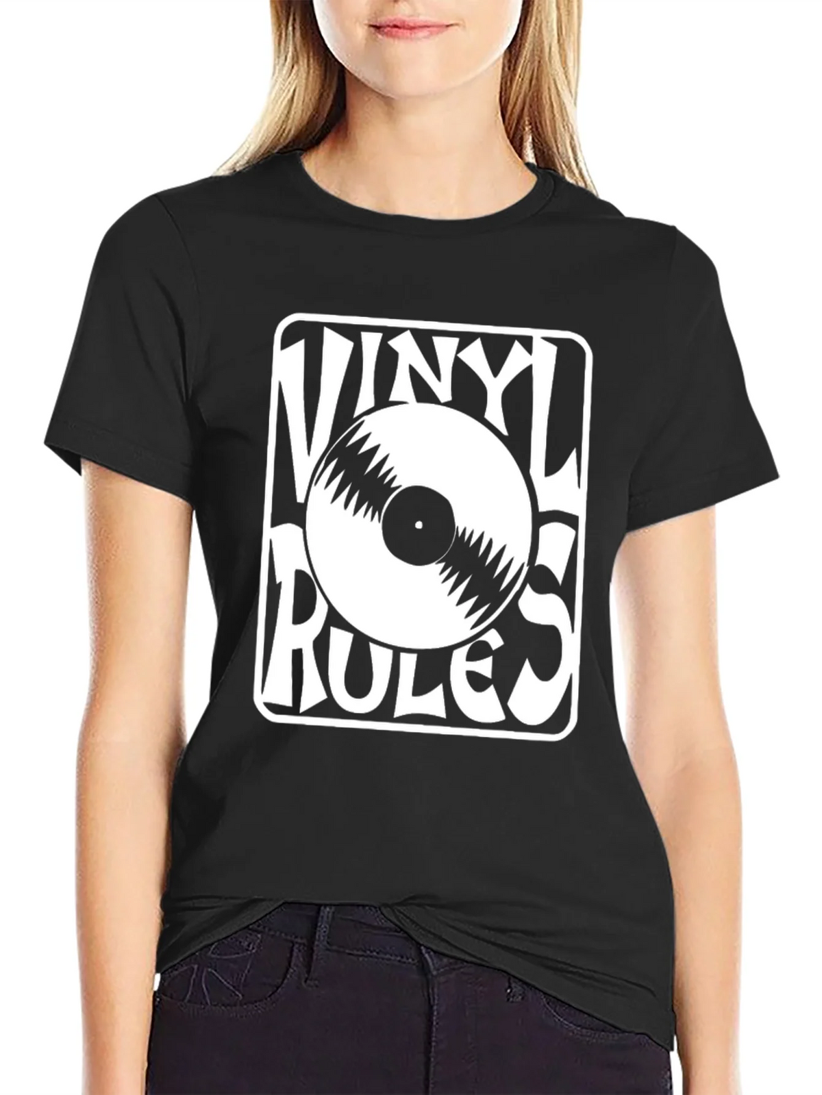 Vinyl Rules T-Shirt - Retro Music Lover Tee product image 2