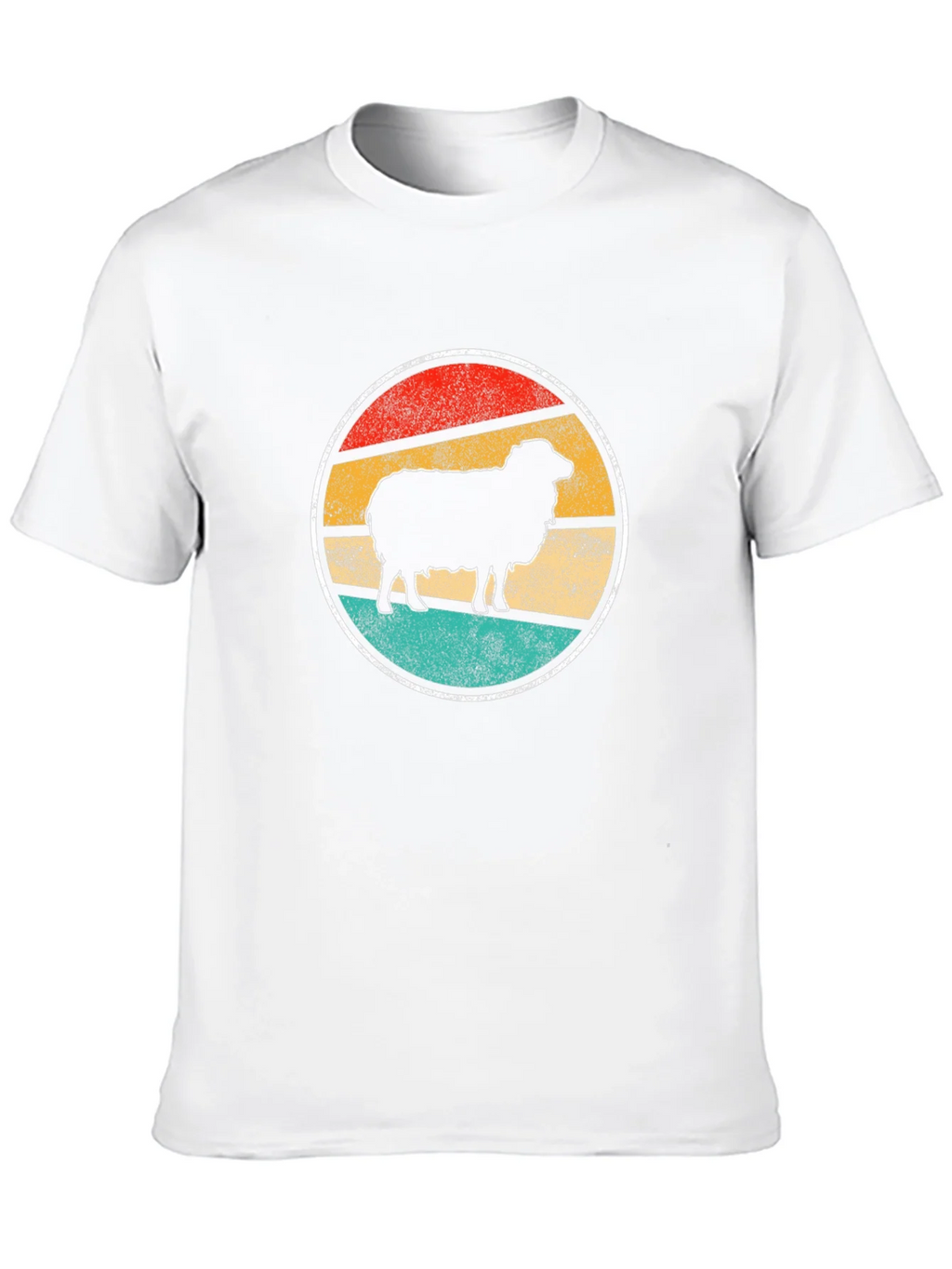 Retro Sheep Graphic Tee - Black Cotton T-Shirt product image 9