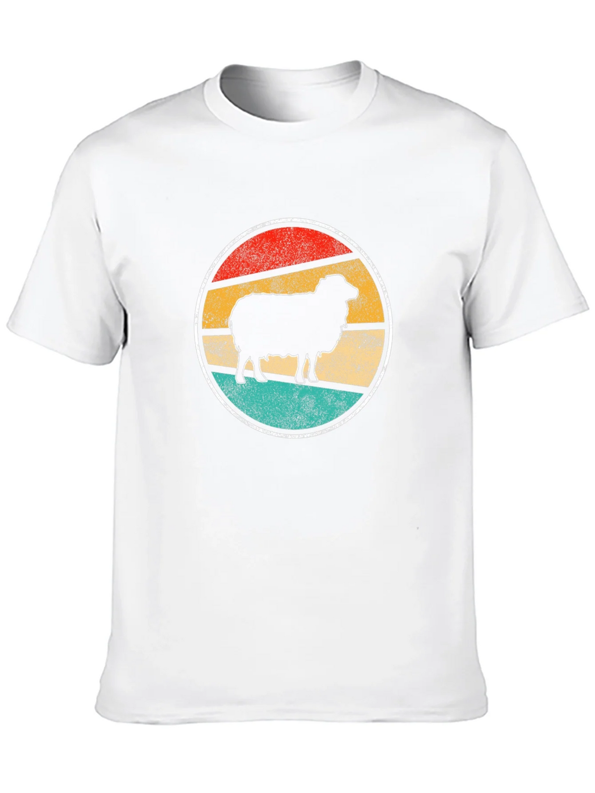 Retro Sheep Graphic Tee - Black Cotton T-Shirt product image 9