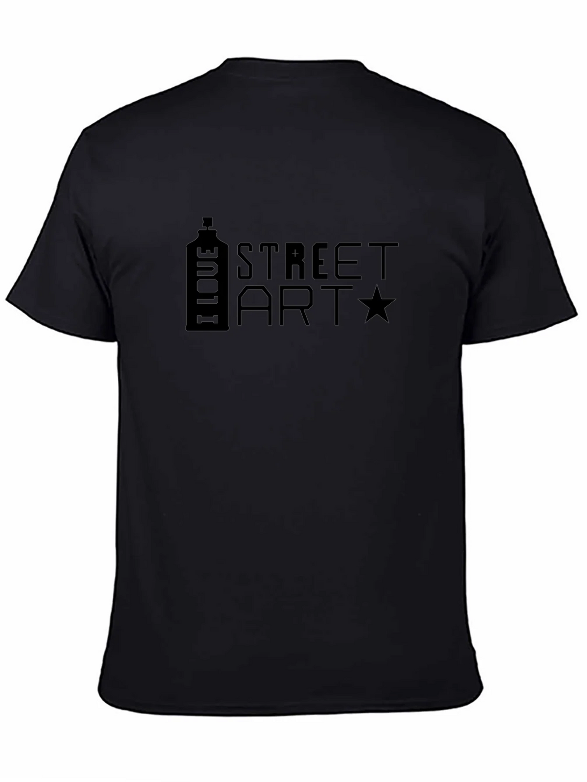 I Love Street Art Black T-Shirt product image 4