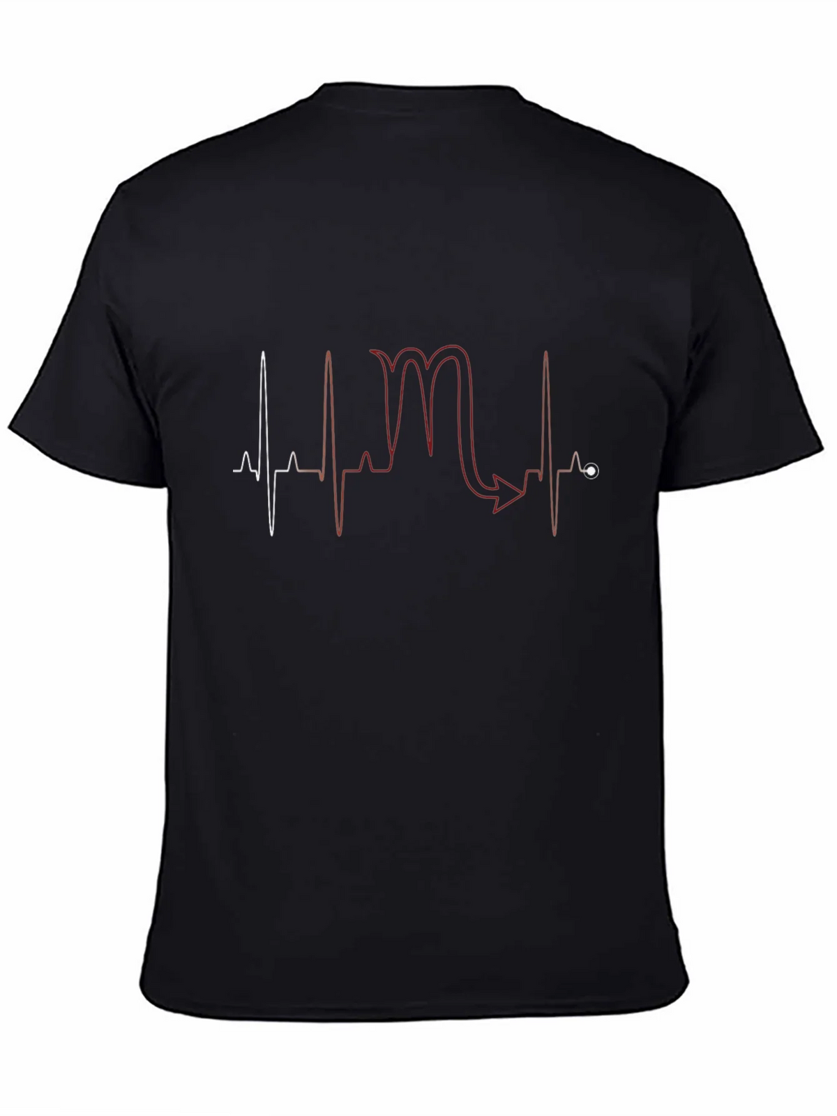 Scorpio Heartbeat T-Shirt - Black Graphic Tee product image 4