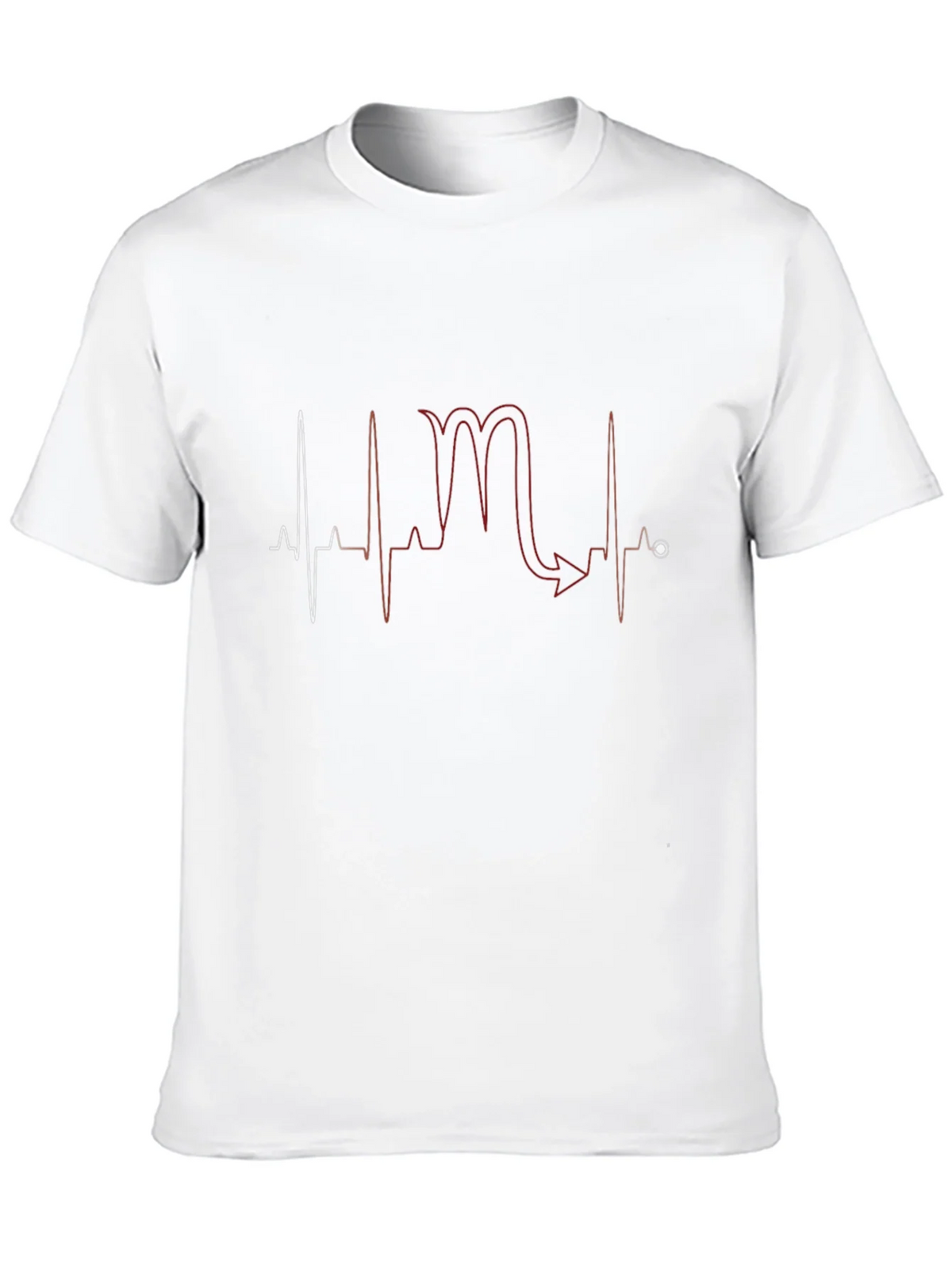 Scorpio Heartbeat T-Shirt - Black Graphic Tee product image 9