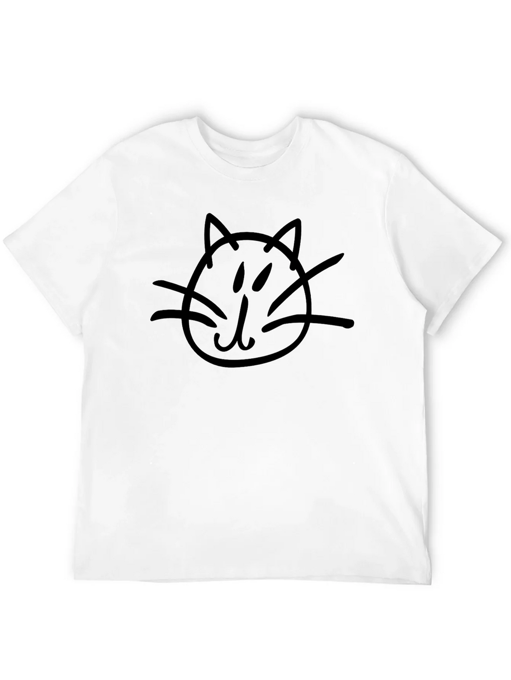 Cat Doodle Black T-Shirt - Casual Style product image 11