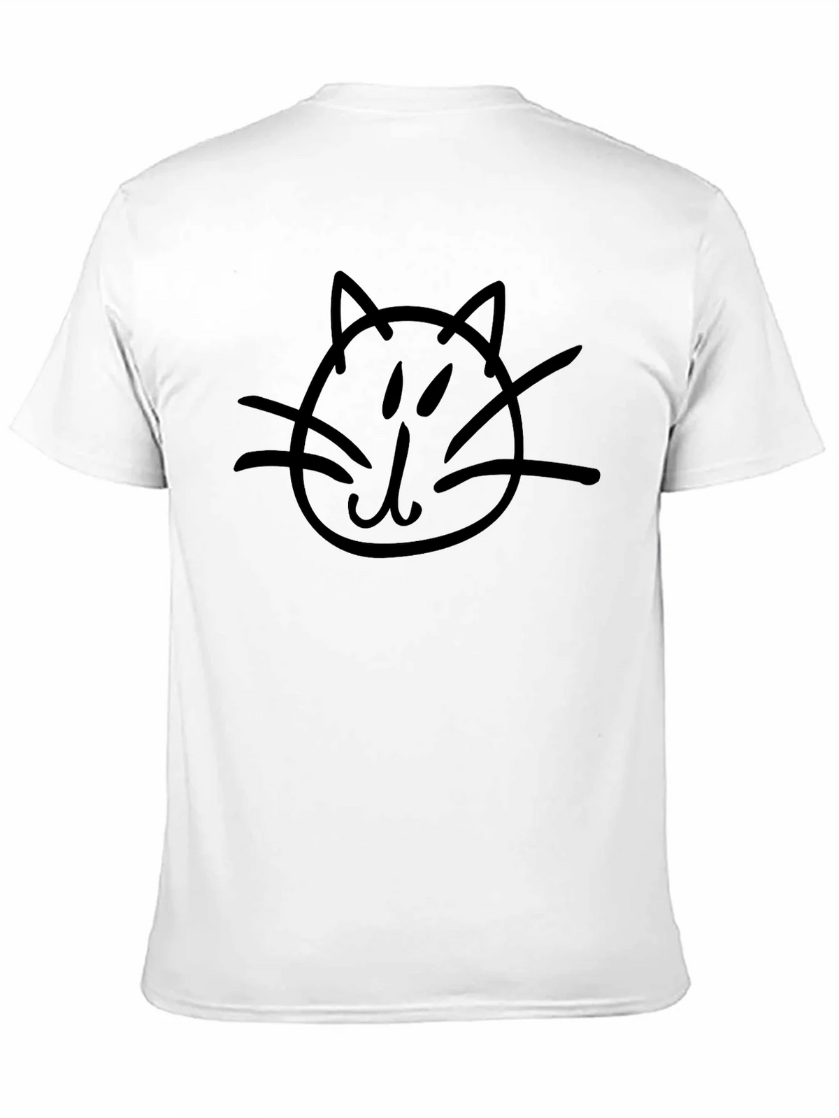 Cat Doodle Black T-Shirt - Casual Style product image 10