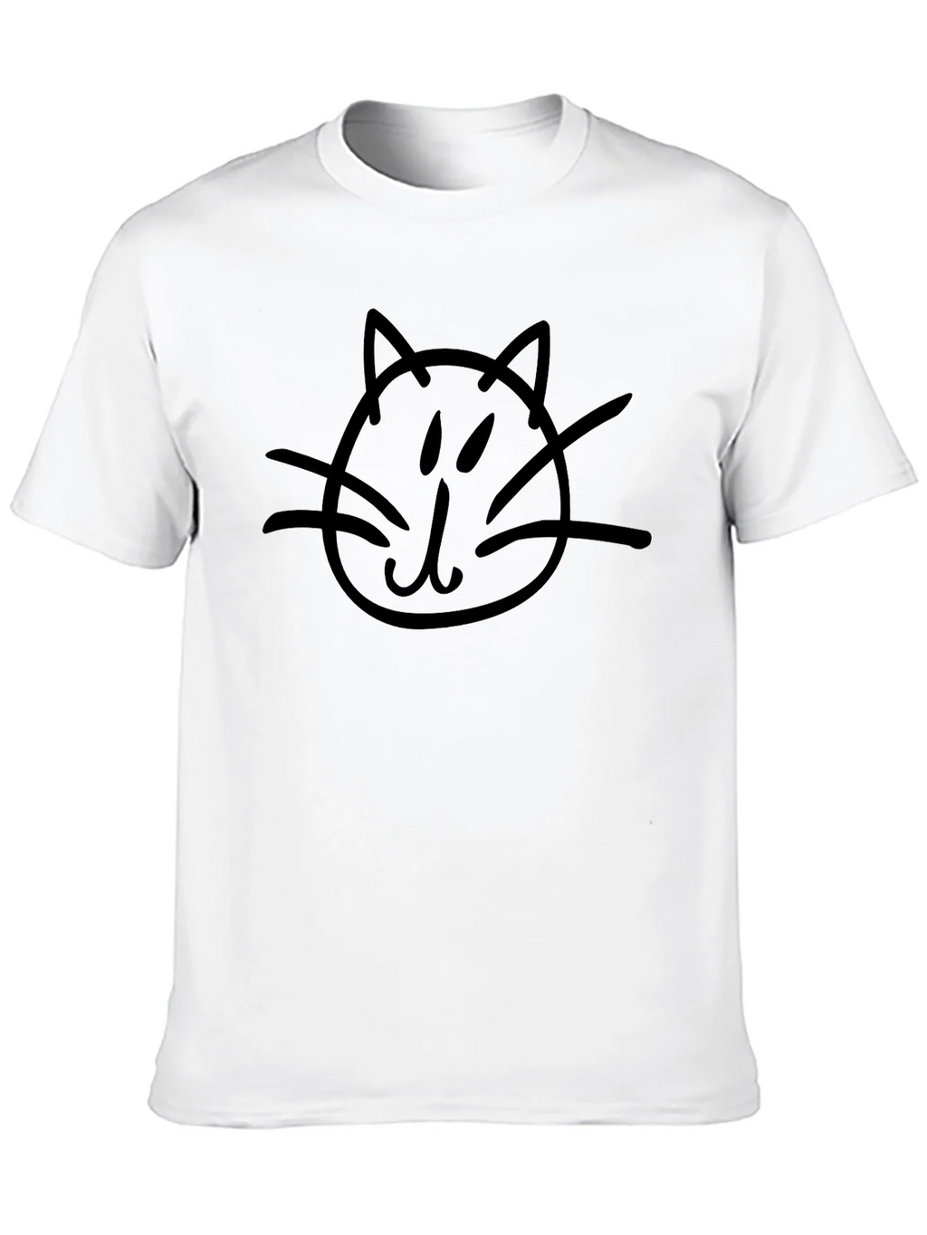 Cat Doodle Black T-Shirt - Casual Style product image 9
