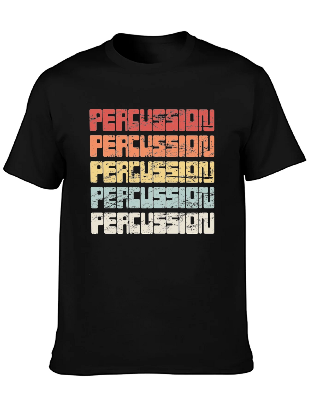 Retro Percussion T-Shirt - Vintage Style Drumming Tee product image 3