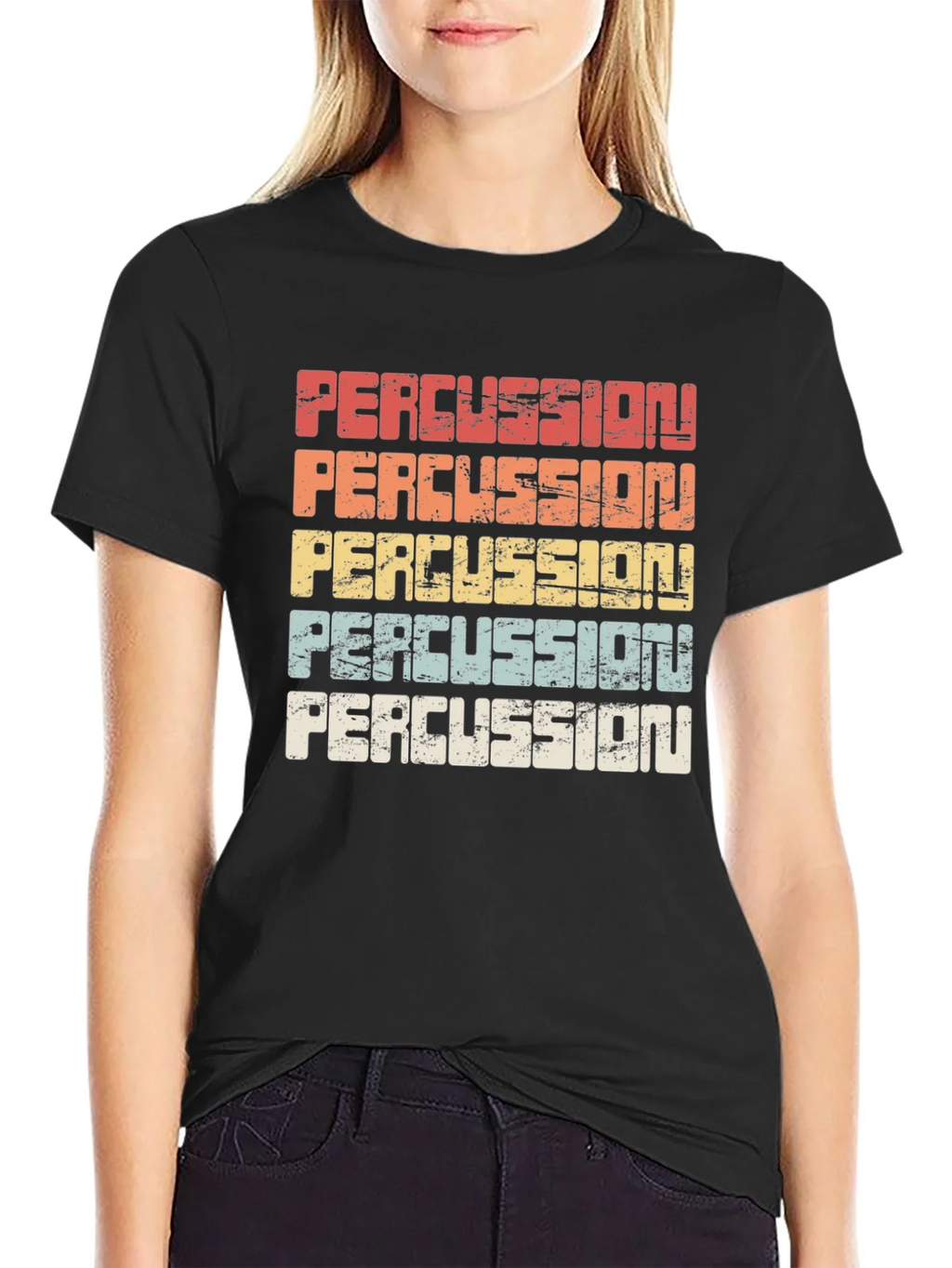 Retro Percussion T-Shirt - Vintage Style Drumming Tee product image 2