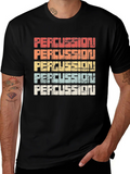 Retro Percussion T-Shirt - Vintage Style Drumming Tee product image 1