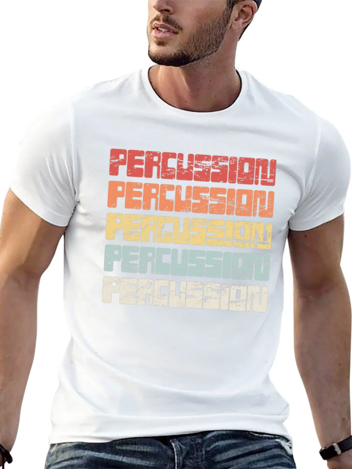 Retro Percussion T-Shirt - Vintage Style Drumming Tee product image 12