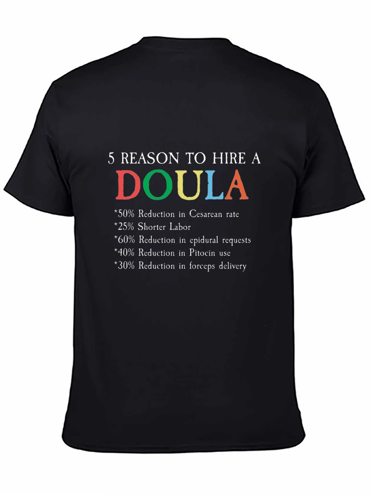 Doula Reasons Graphic T-Shirt product image 4