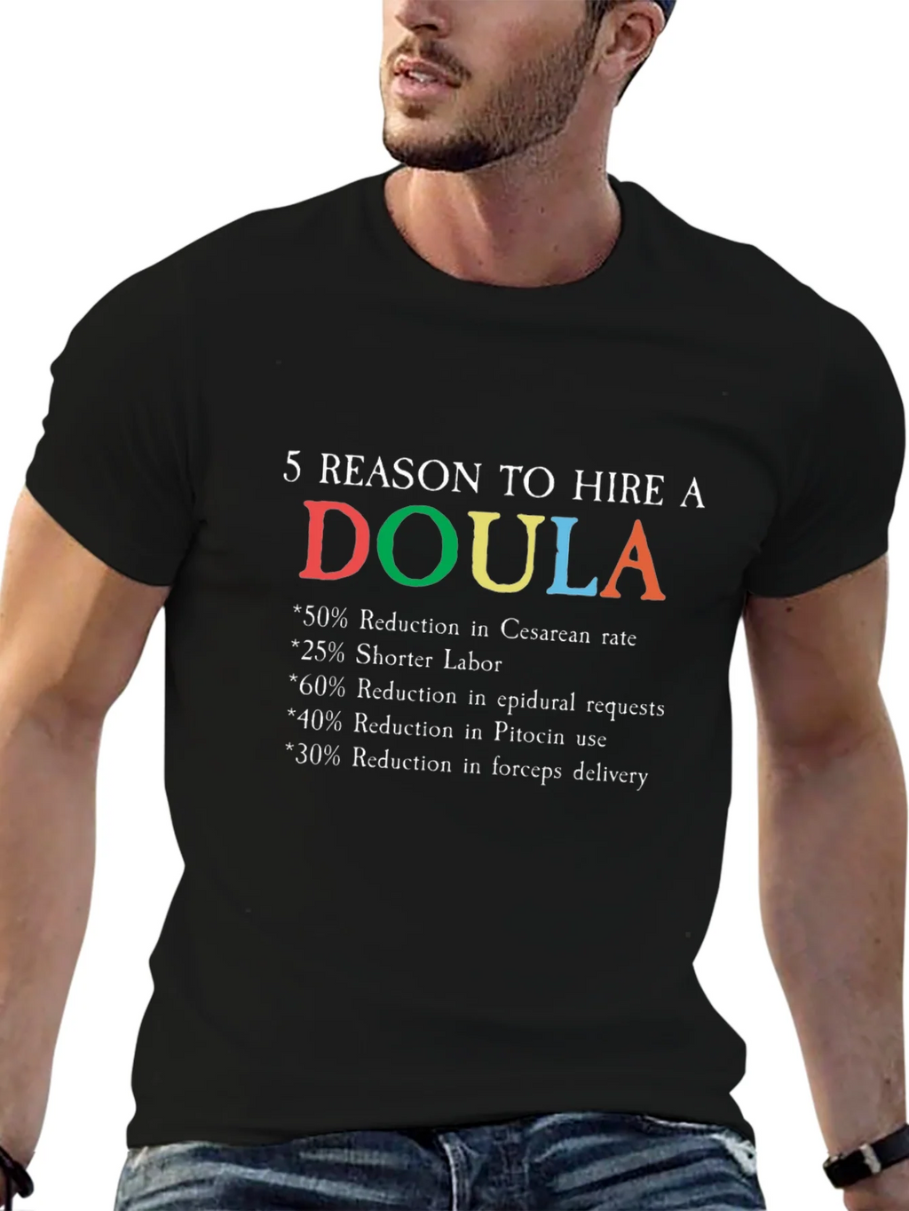 Doula Reasons Graphic T-Shirt product image 6