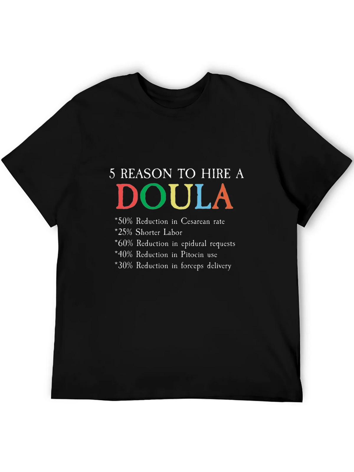 Doula Reasons Graphic T-Shirt product image 5