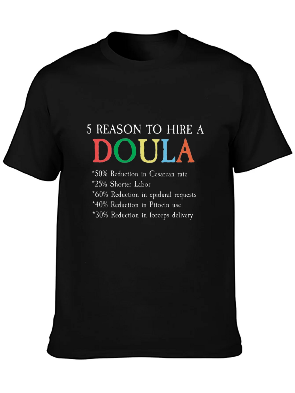 Doula Reasons Graphic T-Shirt product image 3