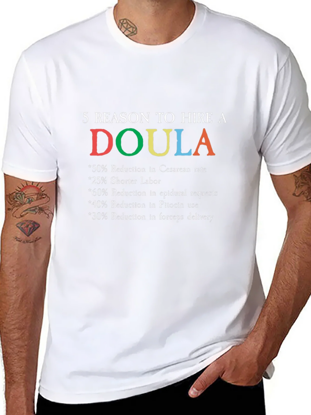 Doula Reasons Graphic T-Shirt product image 7