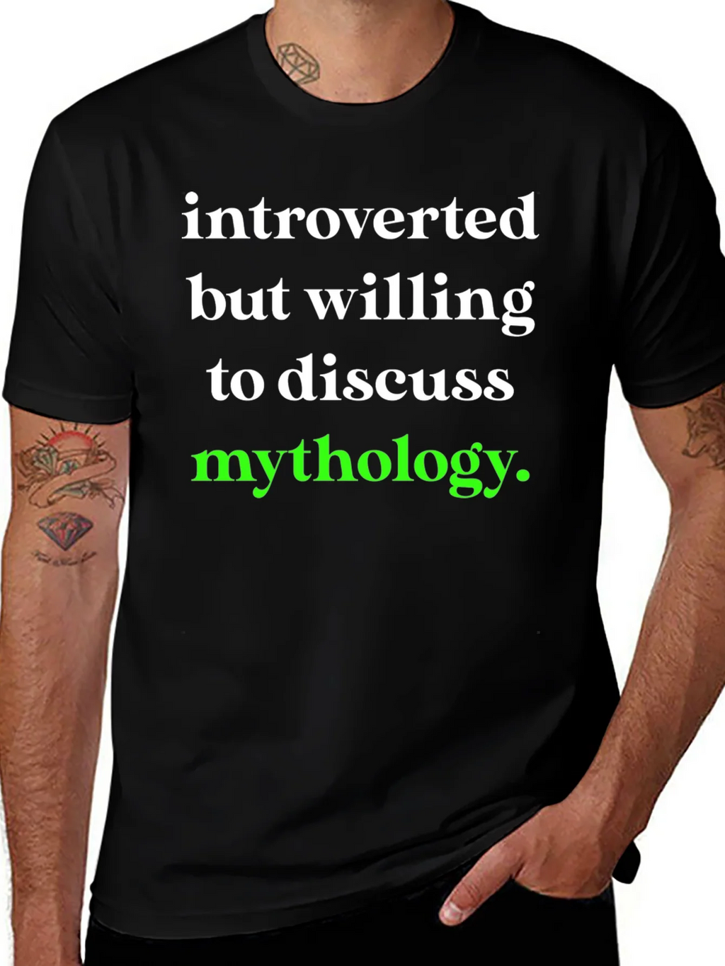 Introverted Mythology T-Shirt: Comfortable Cotton Tee product image 1