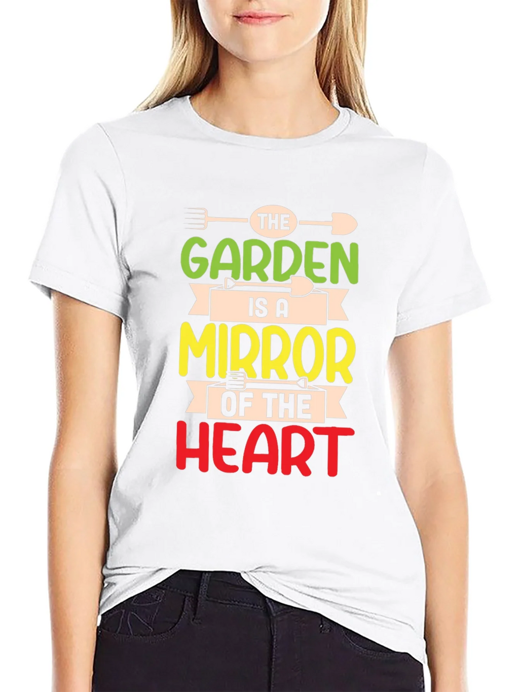 Garden Mirror Heart T-Shirt - Gardener Gift product image 8