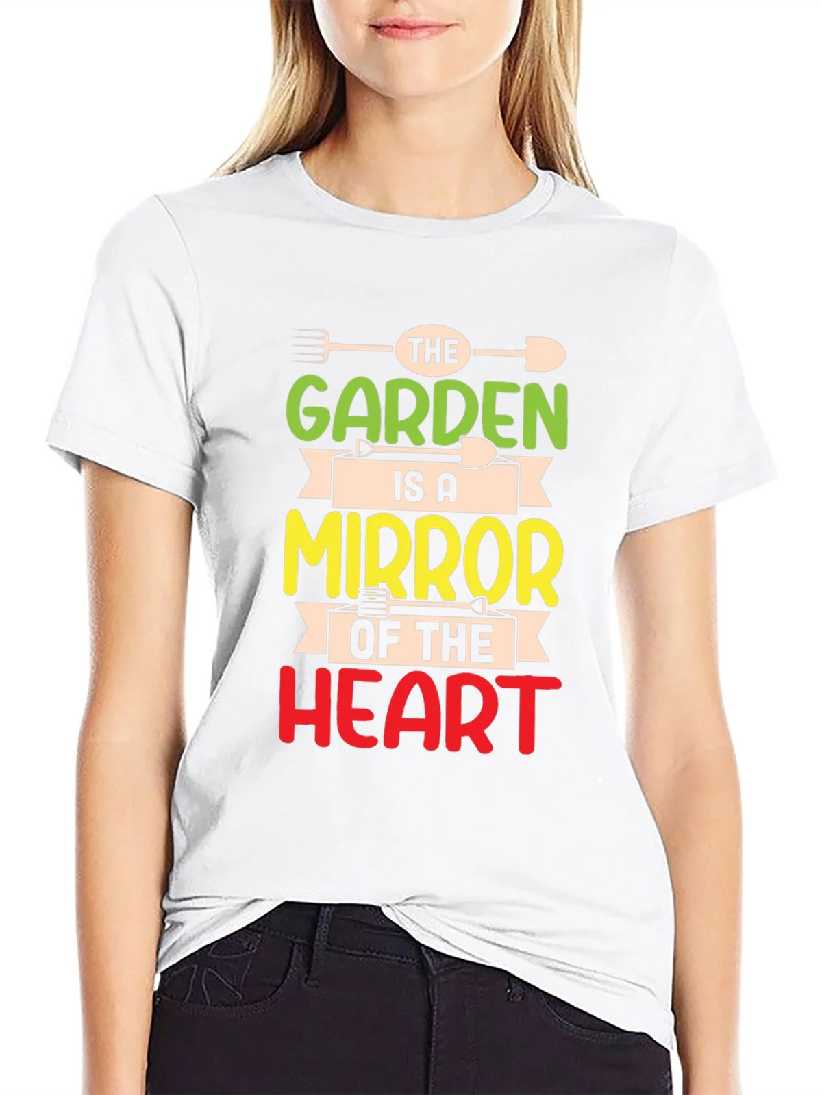 Garden Mirror Heart T-Shirt - Gardener Gift product image 8