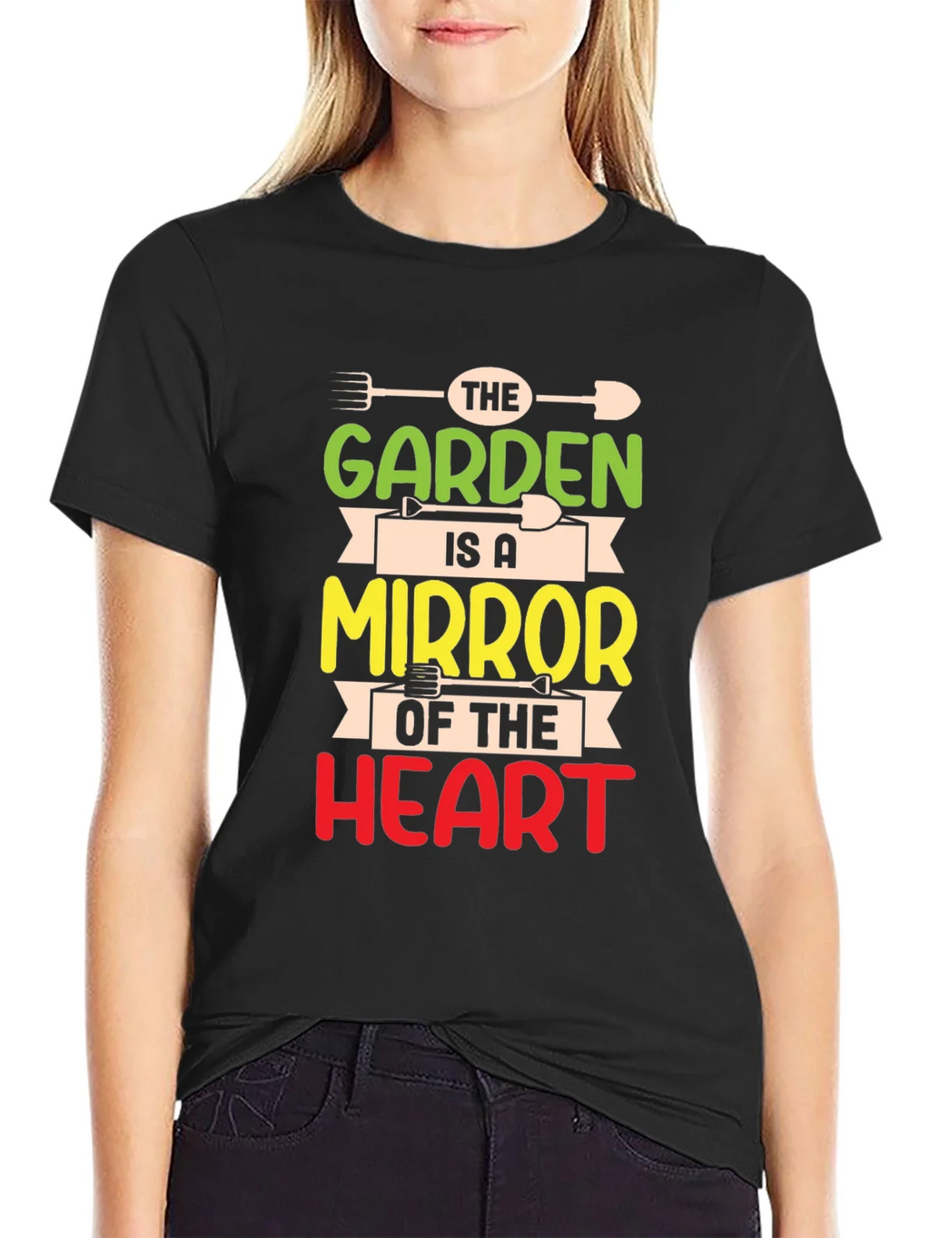 Garden Mirror Heart T-Shirt - Gardener Gift product image 2