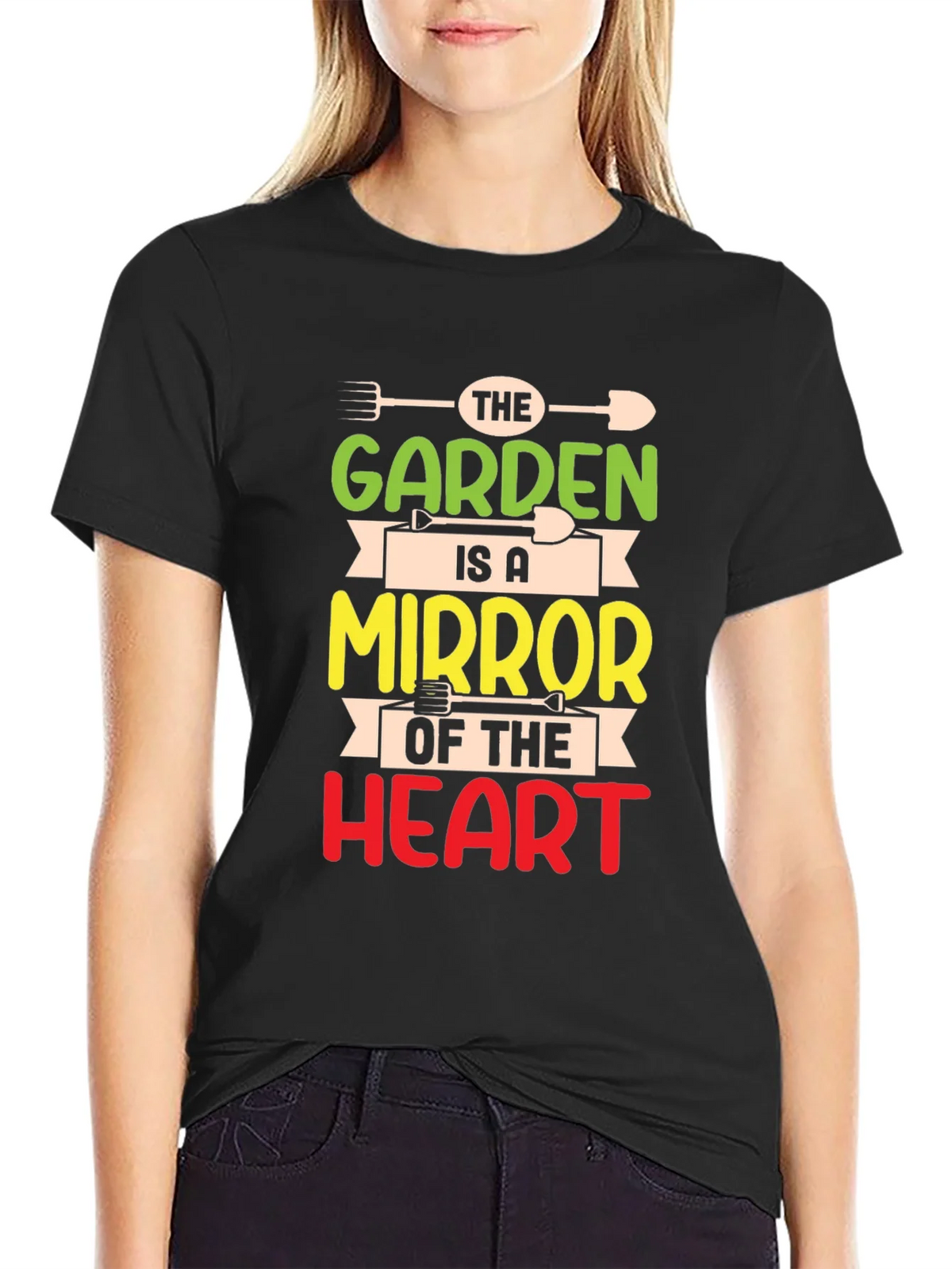 Garden Mirror Heart T-Shirt - Gardener Gift product image 2