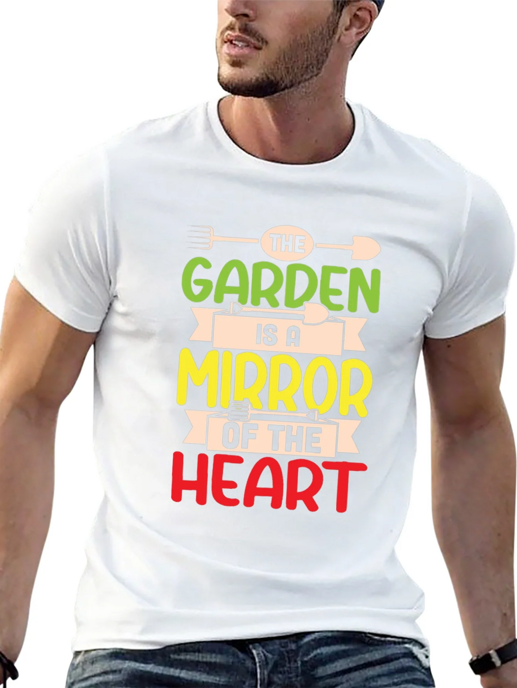 Garden Mirror Heart T-Shirt - Gardener Gift product image 12