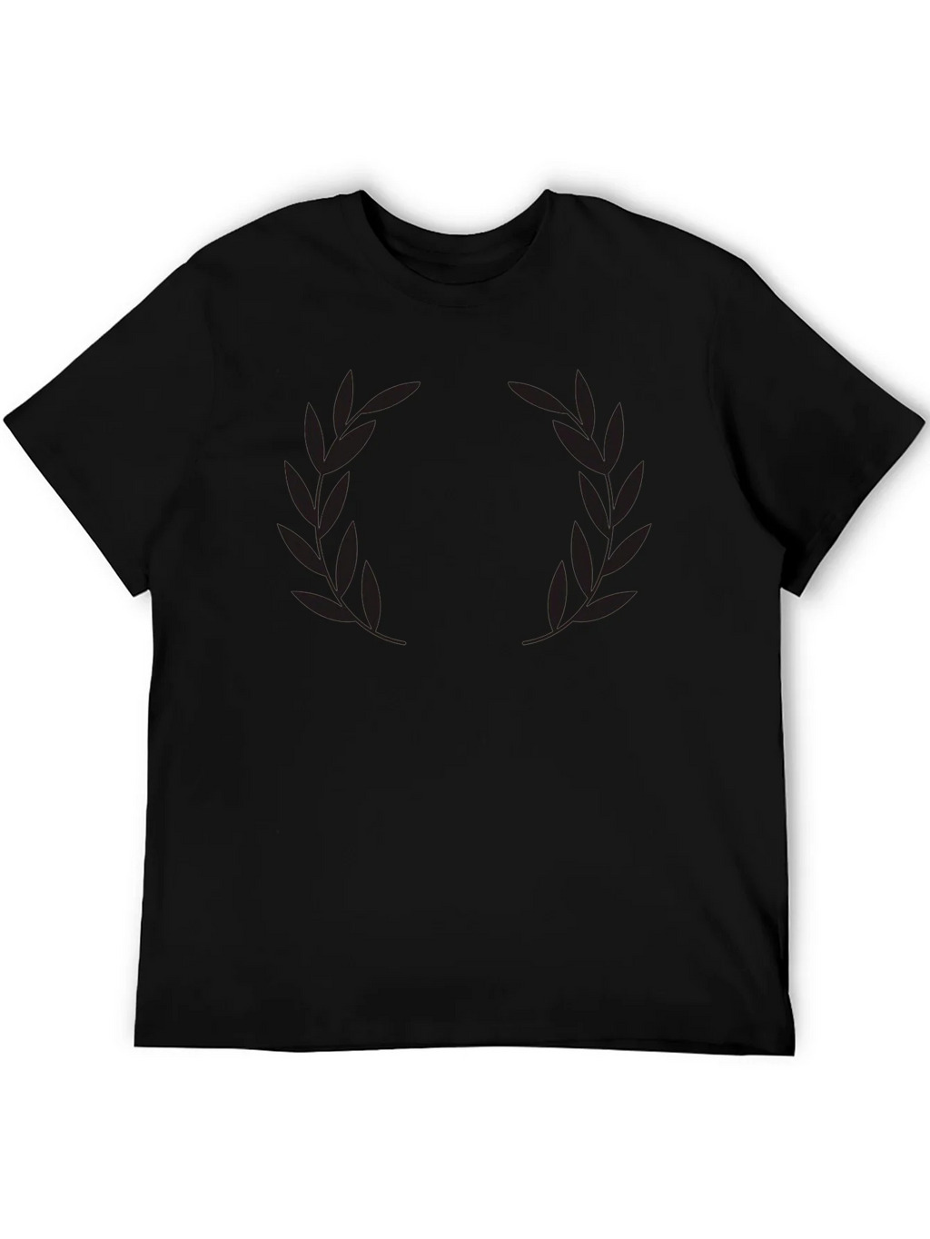 Mens Black Laurel Wreath Graphic T-Shirt product image 5