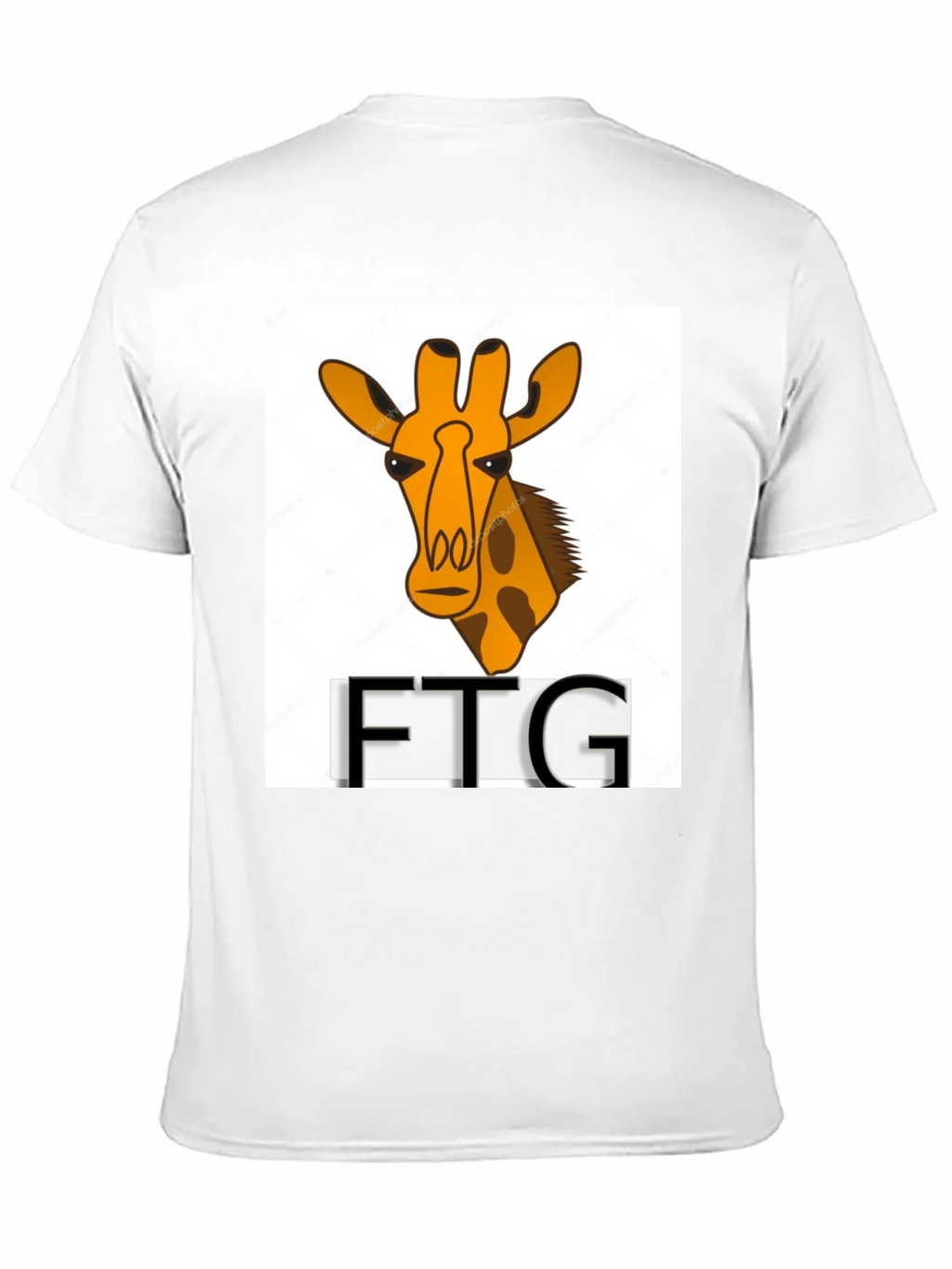 Giraffe Print Black T-Shirt product image 10