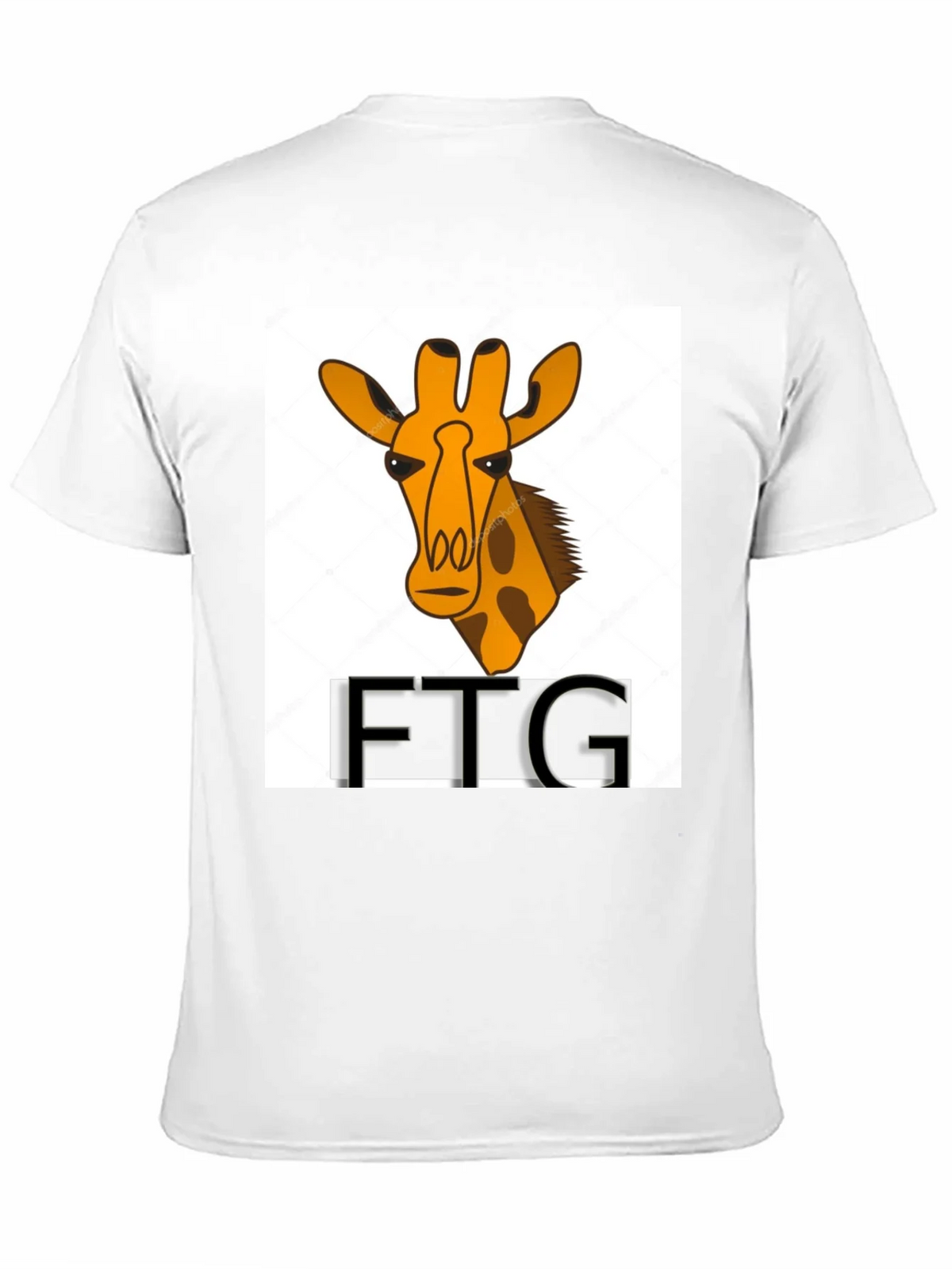 Giraffe Print Black T-Shirt product image 10