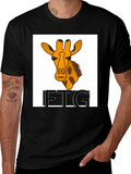 Giraffe Print Black T-Shirt product image 1