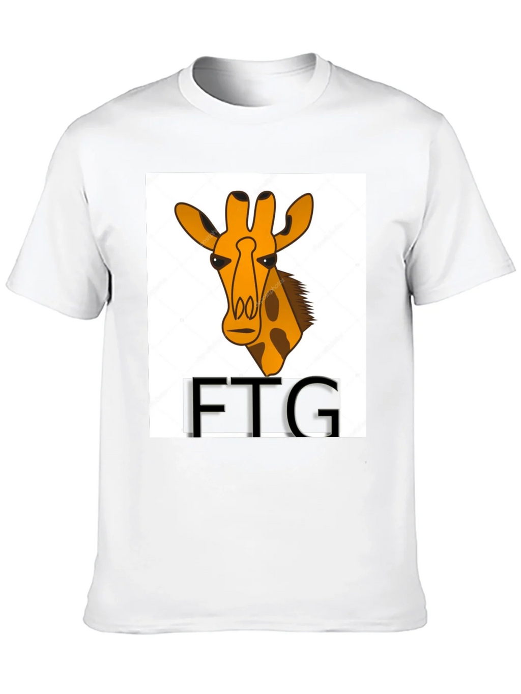 Giraffe Print Black T-Shirt product image 9