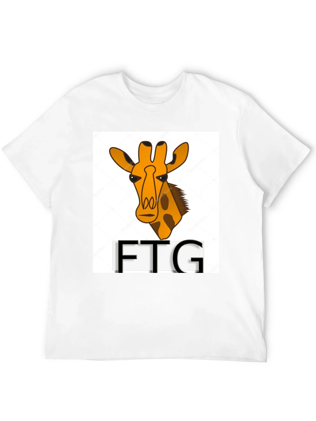 Giraffe Print Black T-Shirt product image 11